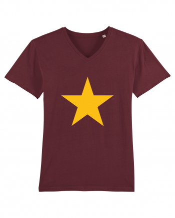 Yellow/Gold Star Burgundy