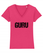 Guru Tricou mânecă scurtă guler V Damă Evoker