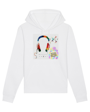 Tricou headphones colorful White