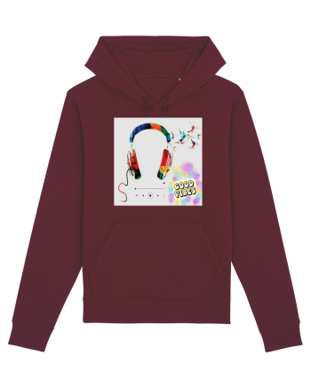 Tricou headphones colorful Burgundy