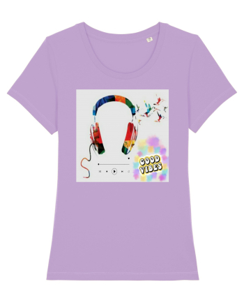 Tricou headphones colorful Lavender Dawn
