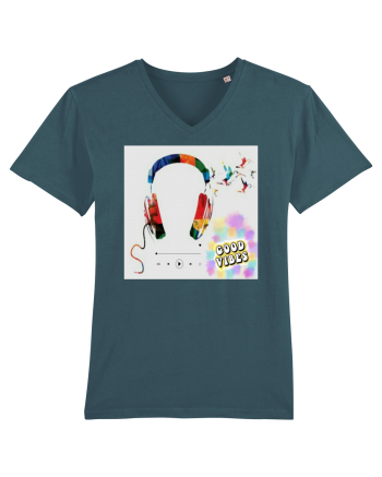 Tricou headphones colorful Stargazer