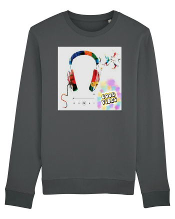 Tricou headphones colorful Anthracite