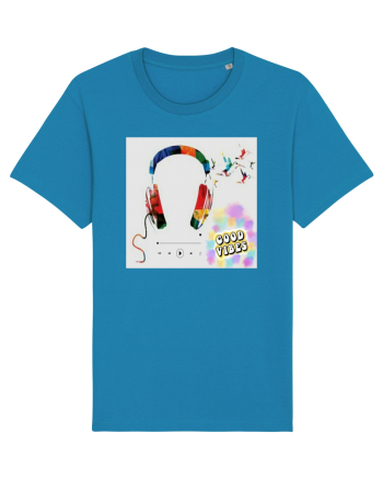 Tricou headphones colorful Azur