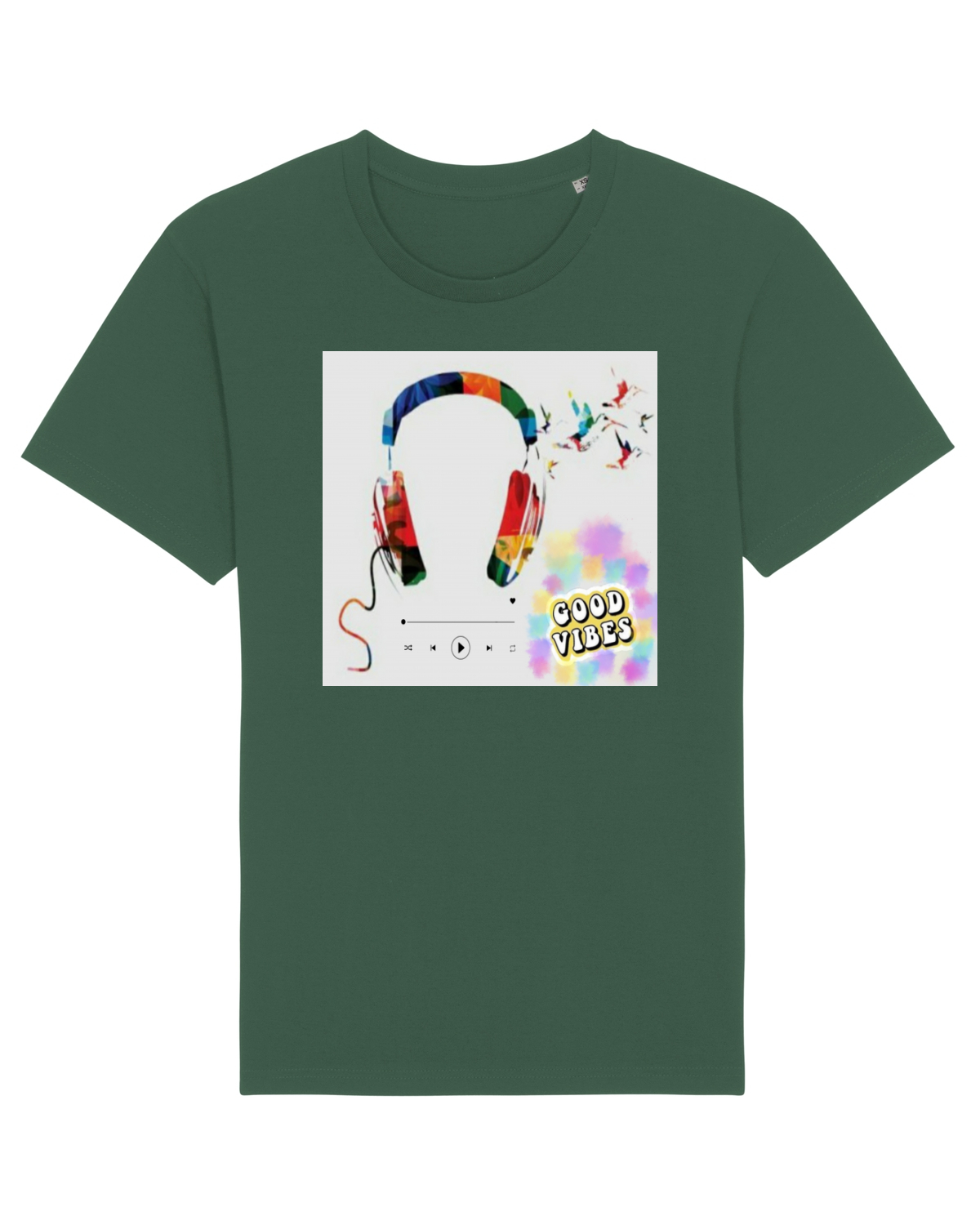 Tricou mânecă scurtă Unisex Rocker Bottle Green