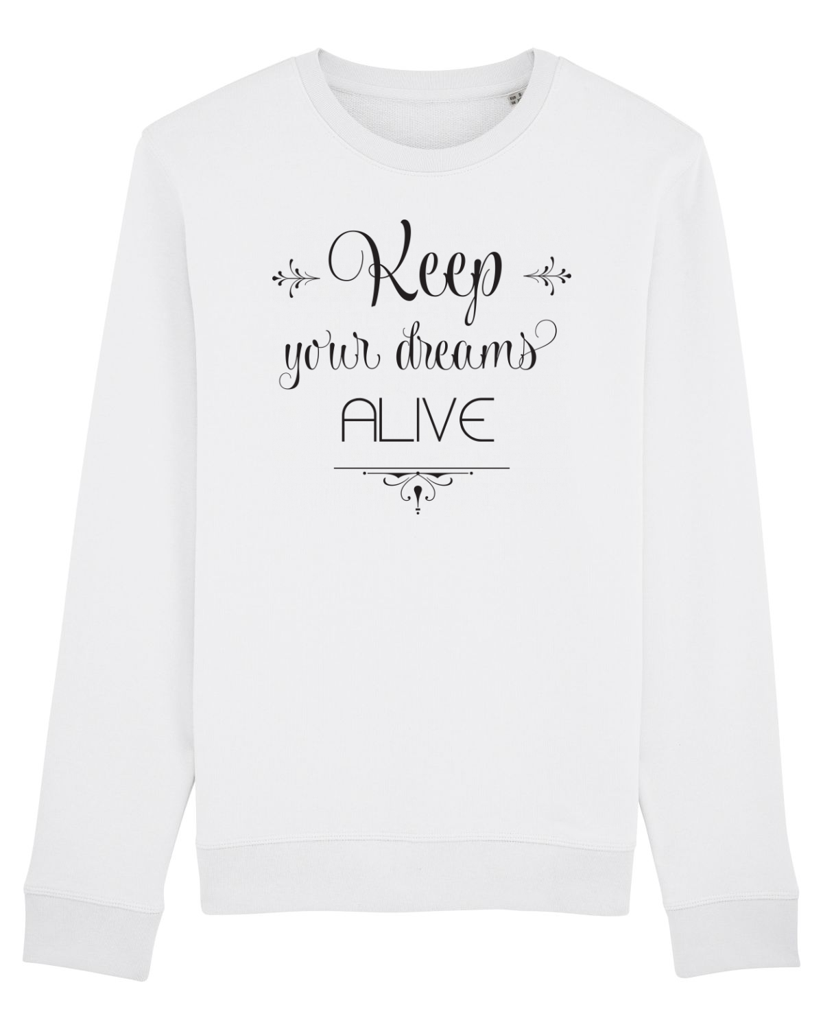 Bluză mânecă lungă Unisex Rise White