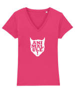 Animalule Tricou mânecă scurtă guler V Damă Evoker