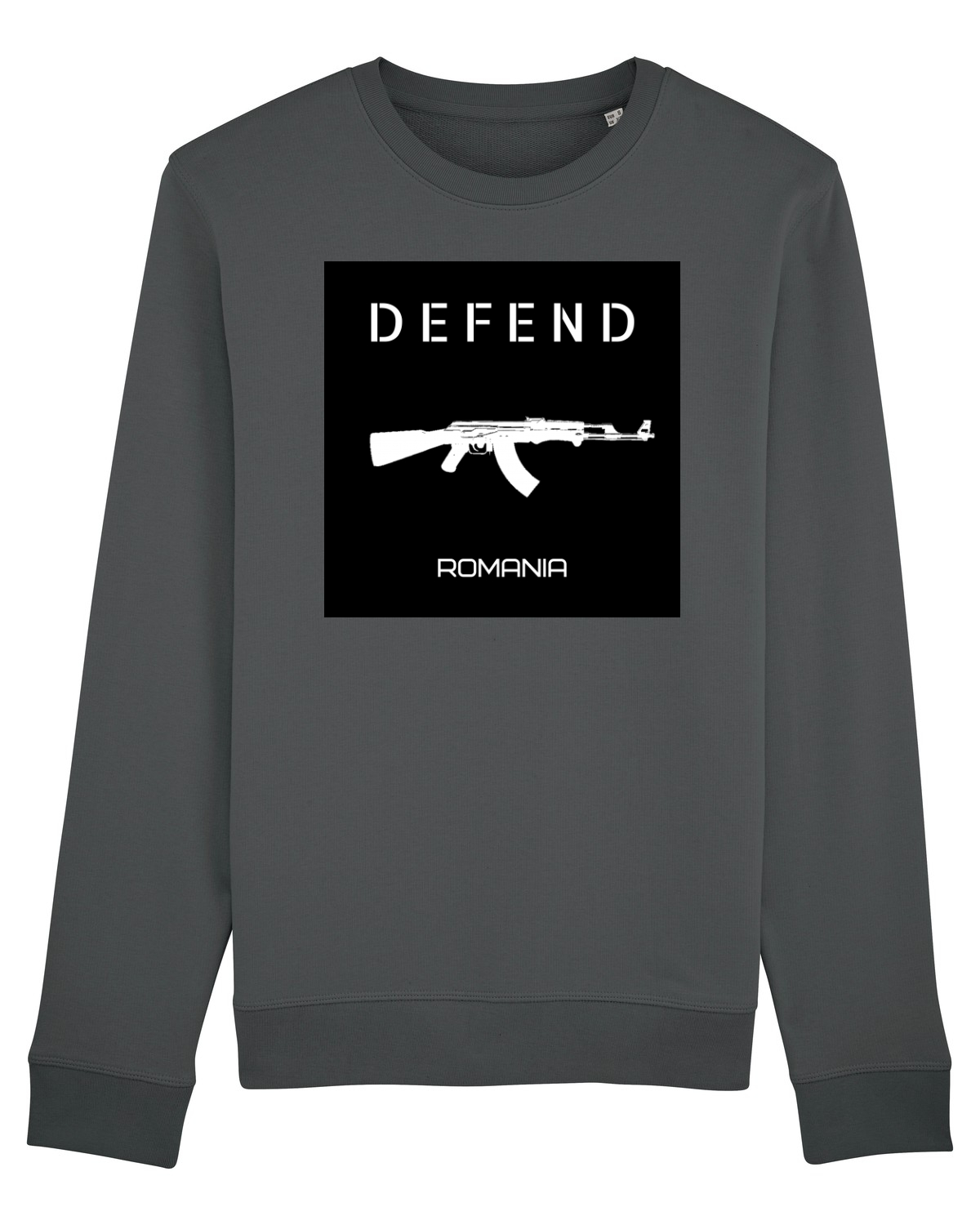 Bluză mânecă lungă Unisex Rise Anthracite