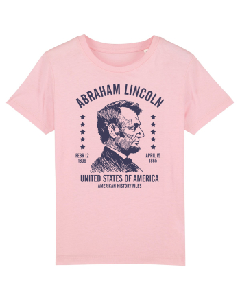 abraham lincoln united states america Cotton Pink