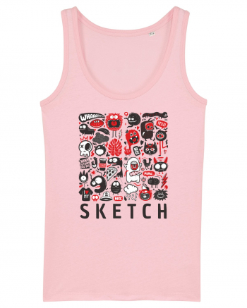 animals sketch design monsters Cotton Pink