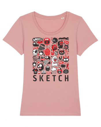 animals sketch design monsters Canyon Pink