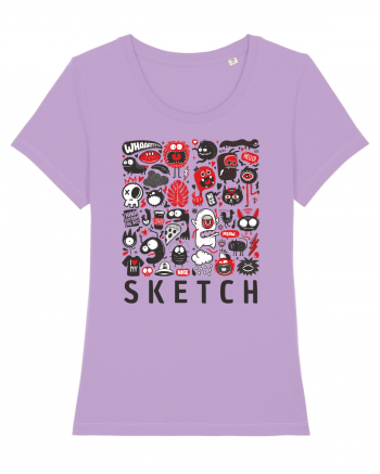 animals sketch design monsters Lavender Dawn