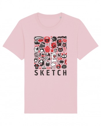 animals sketch design monsters Cotton Pink