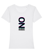 Almost Human Tricou mânecă scurtă guler larg fitted Damă Expresser