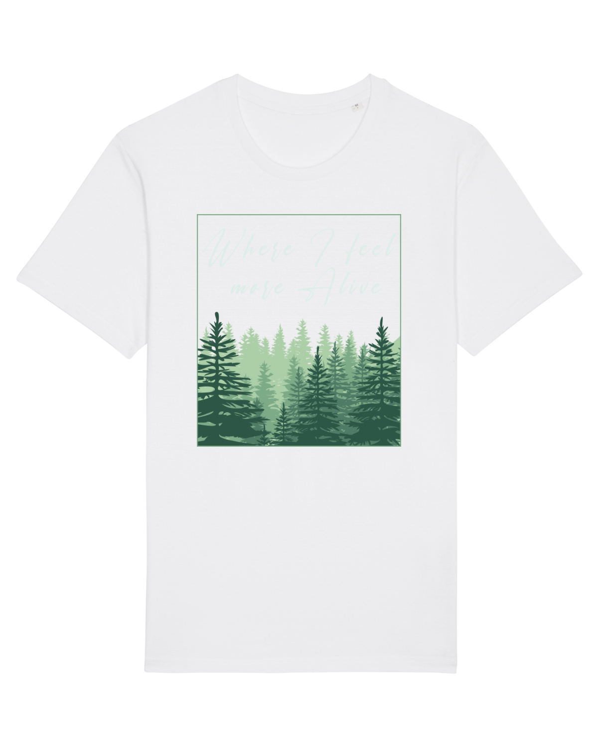 Tricou mânecă scurtă Unisex Rocker White