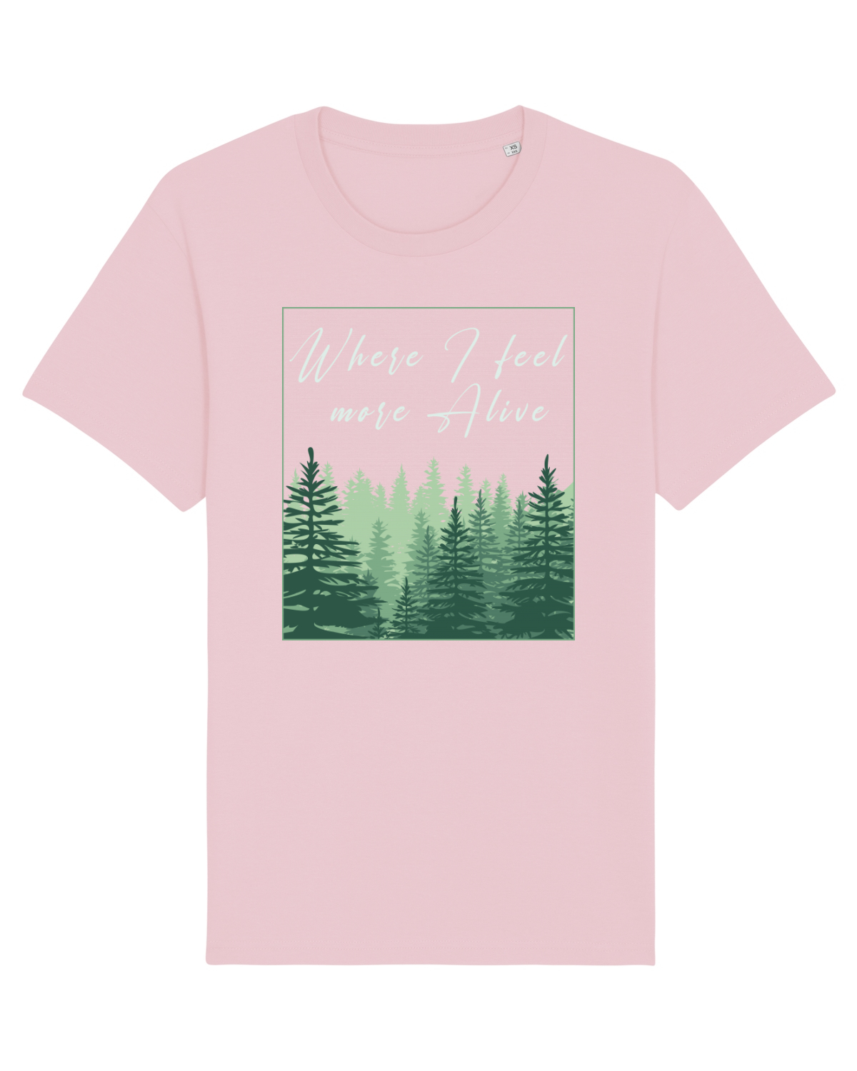 Tricou mânecă scurtă Unisex Rocker Cotton Pink
