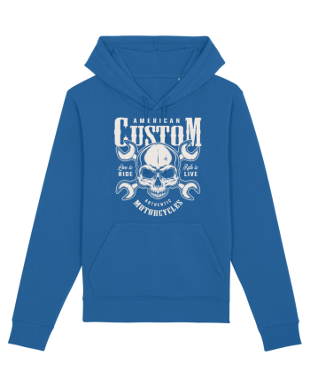 custom motorcycles biker Royal Blue