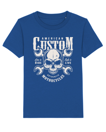 custom motorcycles biker Majorelle Blue