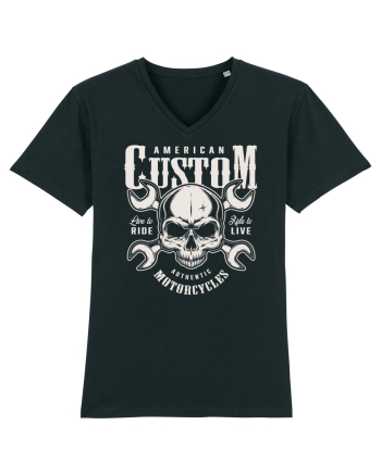custom motorcycles biker Black