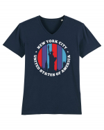 new york statue liberty Tricou mânecă scurtă guler V Bărbat Presenter