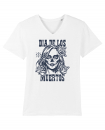 dia muertos day dead Tricou mânecă scurtă guler V Bărbat Presenter