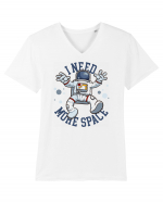 astronaut space cosmos rocket Tricou mânecă scurtă guler V Bărbat Presenter