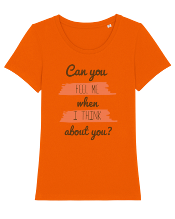Tricou romanțat Bright Orange