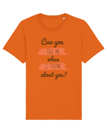 Tricou romanțat Bright Orange