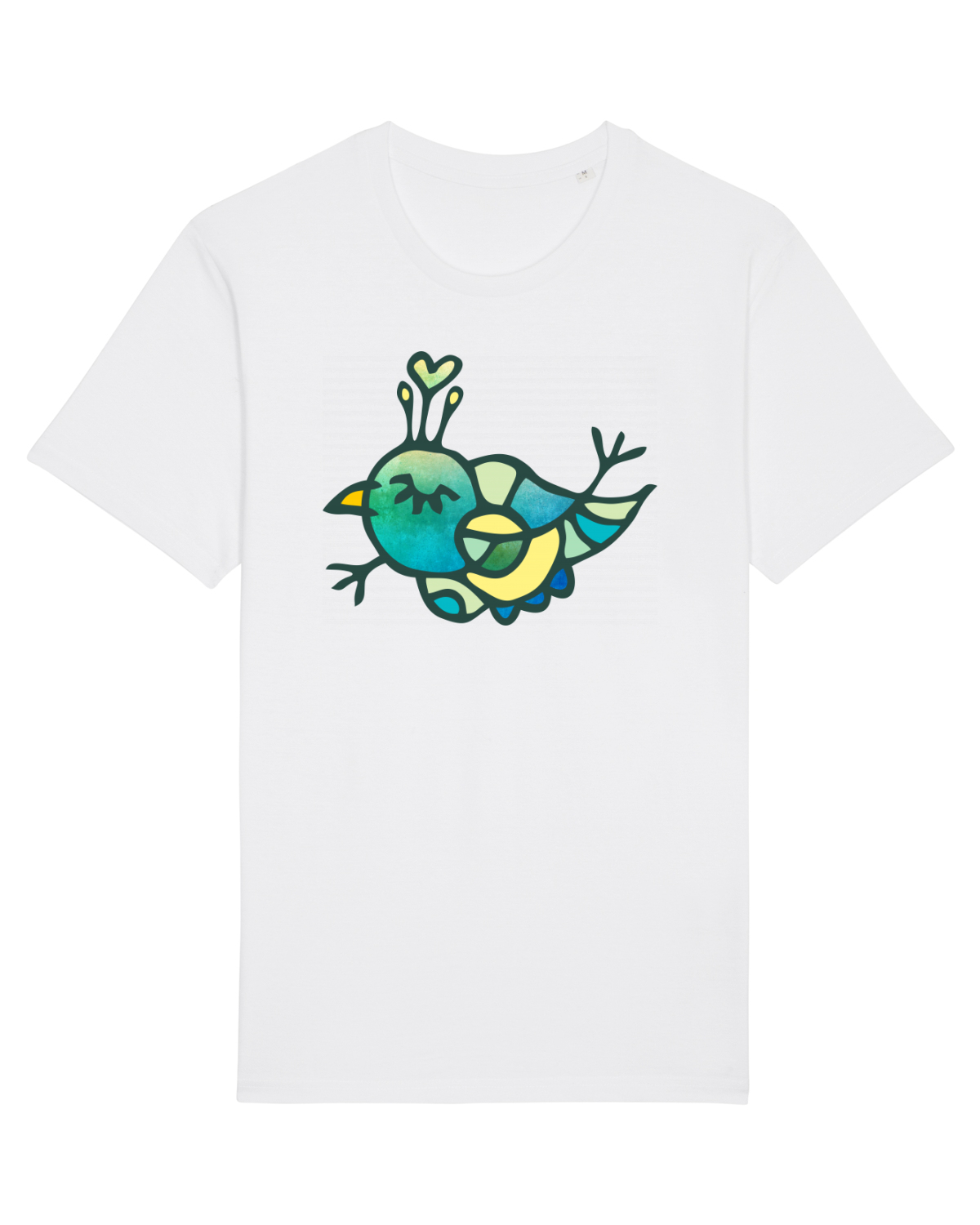 Tricou mânecă scurtă Unisex Rocker White