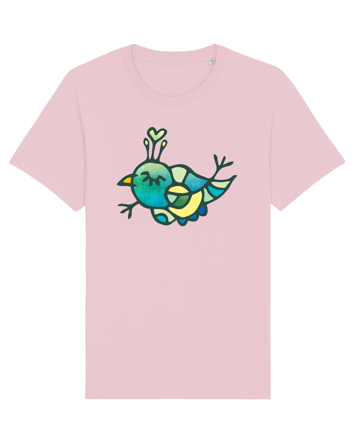 Tricou mânecă scurtă Unisex Rocker Cotton Pink