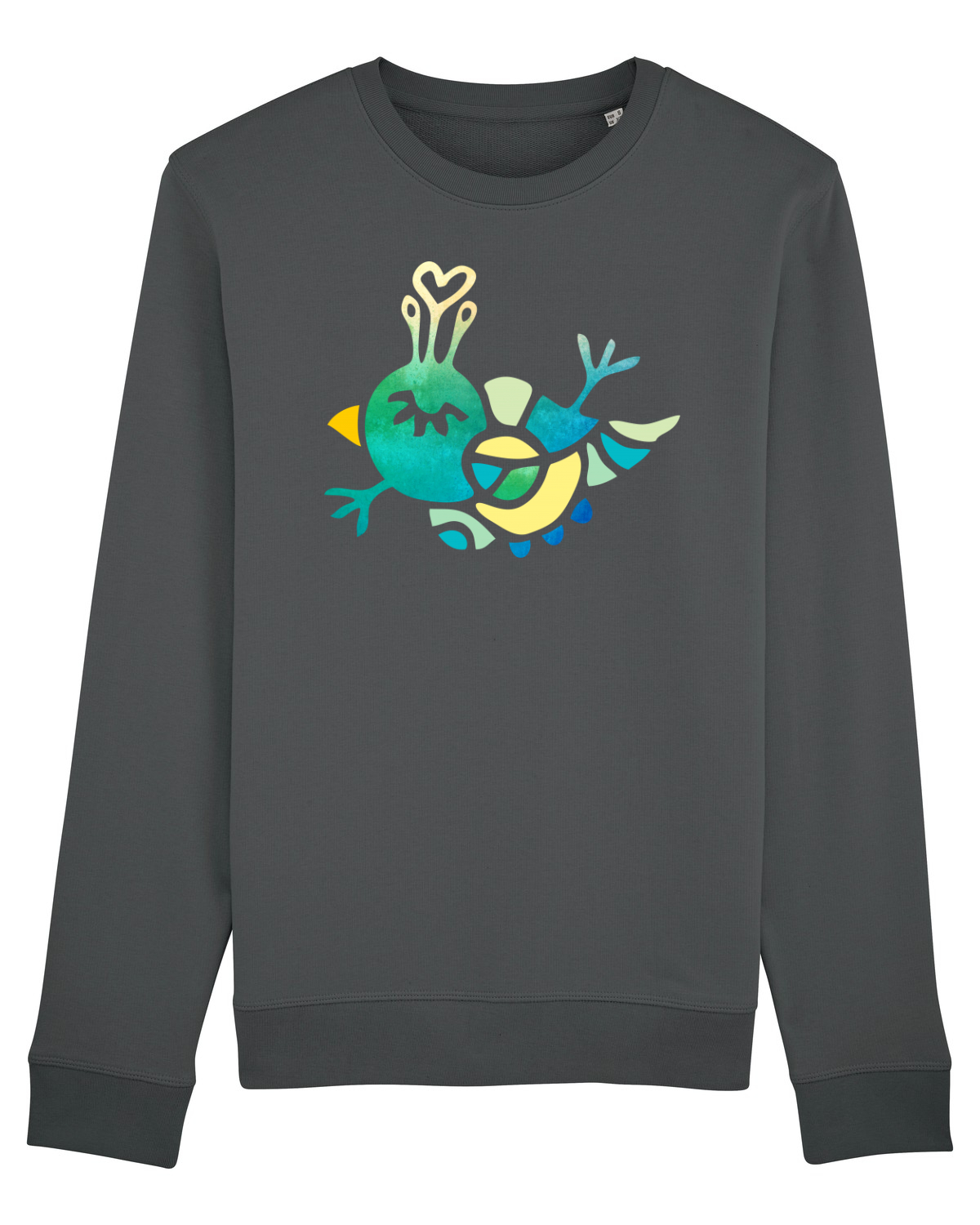 Bluză mânecă lungă Unisex Rise Anthracite