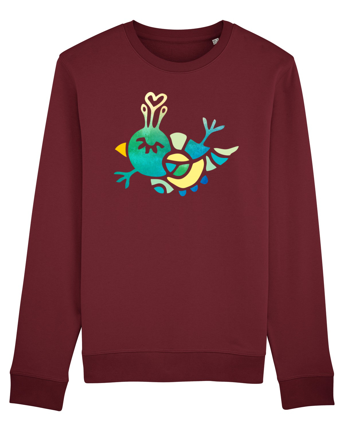 Bluză mânecă lungă Unisex Rise Burgundy