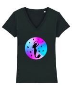 Sirena Tricou mânecă scurtă guler V Damă Evoker
