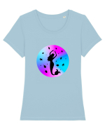 Sirena Tricou mânecă scurtă guler larg fitted Damă Expresser