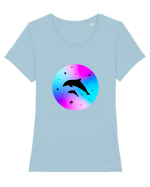 Sea life Tricou mânecă scurtă guler larg fitted Damă Expresser