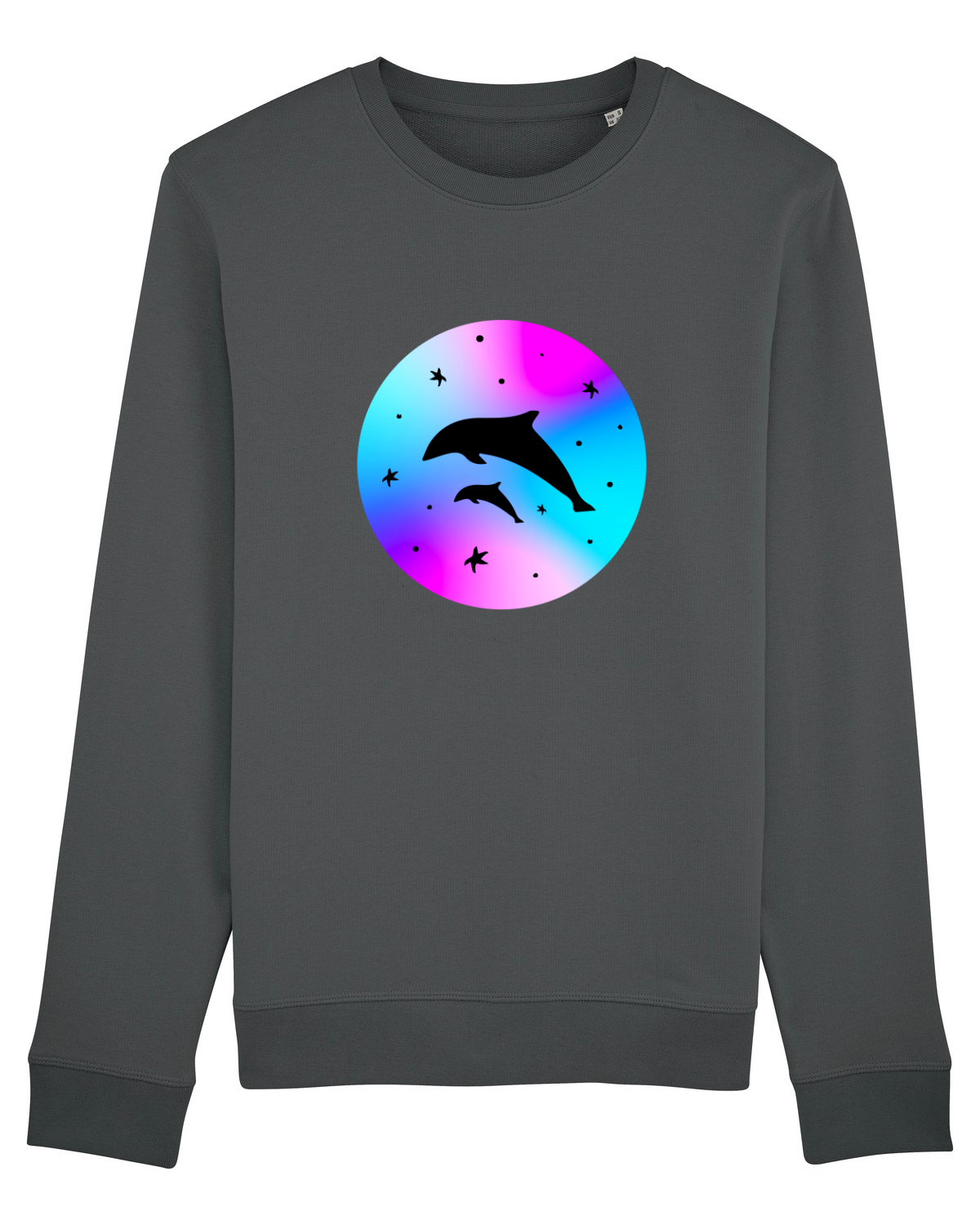 Bluză mânecă lungă Unisex Rise Anthracite