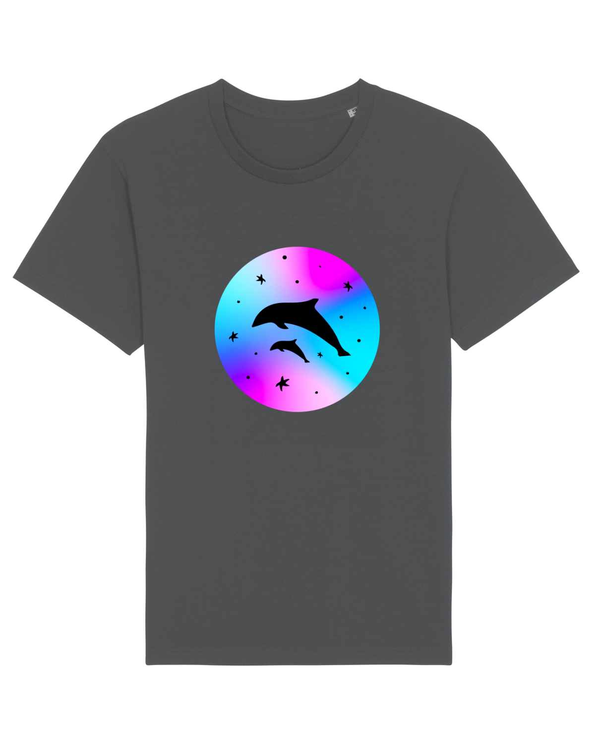 Tricou mânecă scurtă Unisex Rocker Anthracite