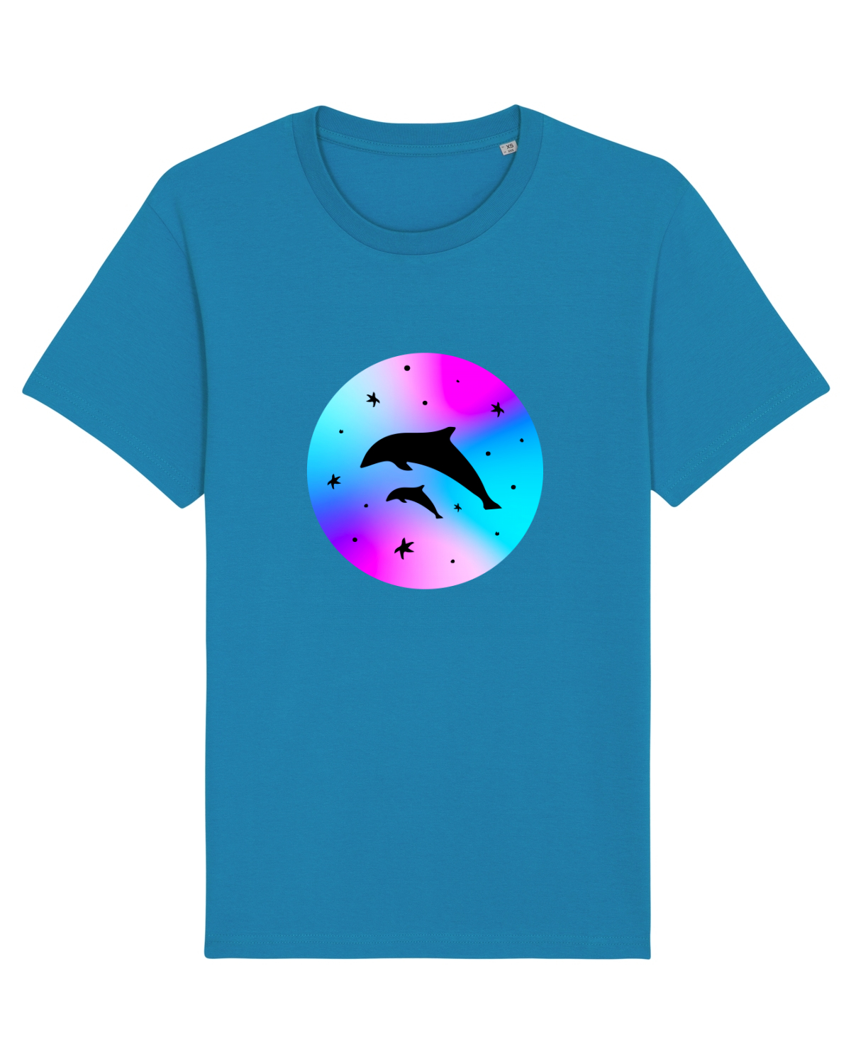 Tricou mânecă scurtă Unisex Rocker Azur