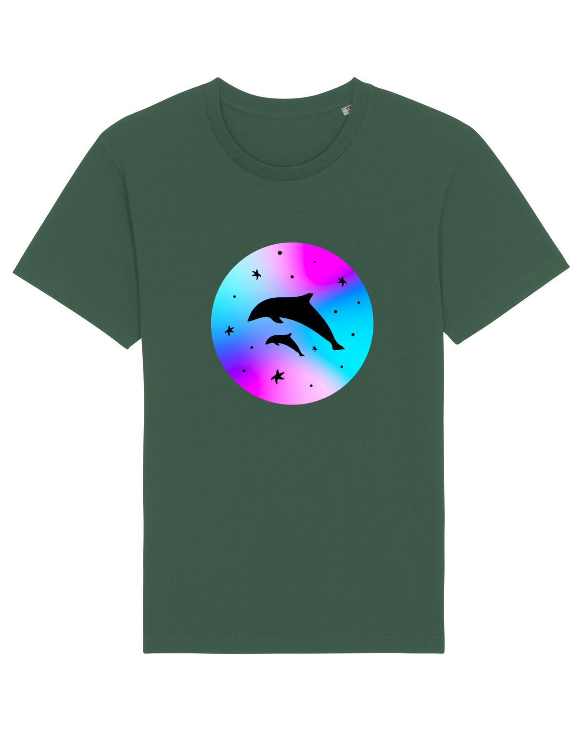 Tricou mânecă scurtă Unisex Rocker Bottle Green