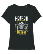 hotrod classic vintage car bad boy Tricou mânecă scurtă guler larg fitted Damă Expresser