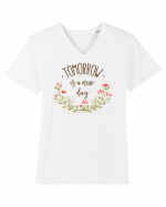 O nouă zi Tricou mânecă scurtă guler V Bărbat Presenter