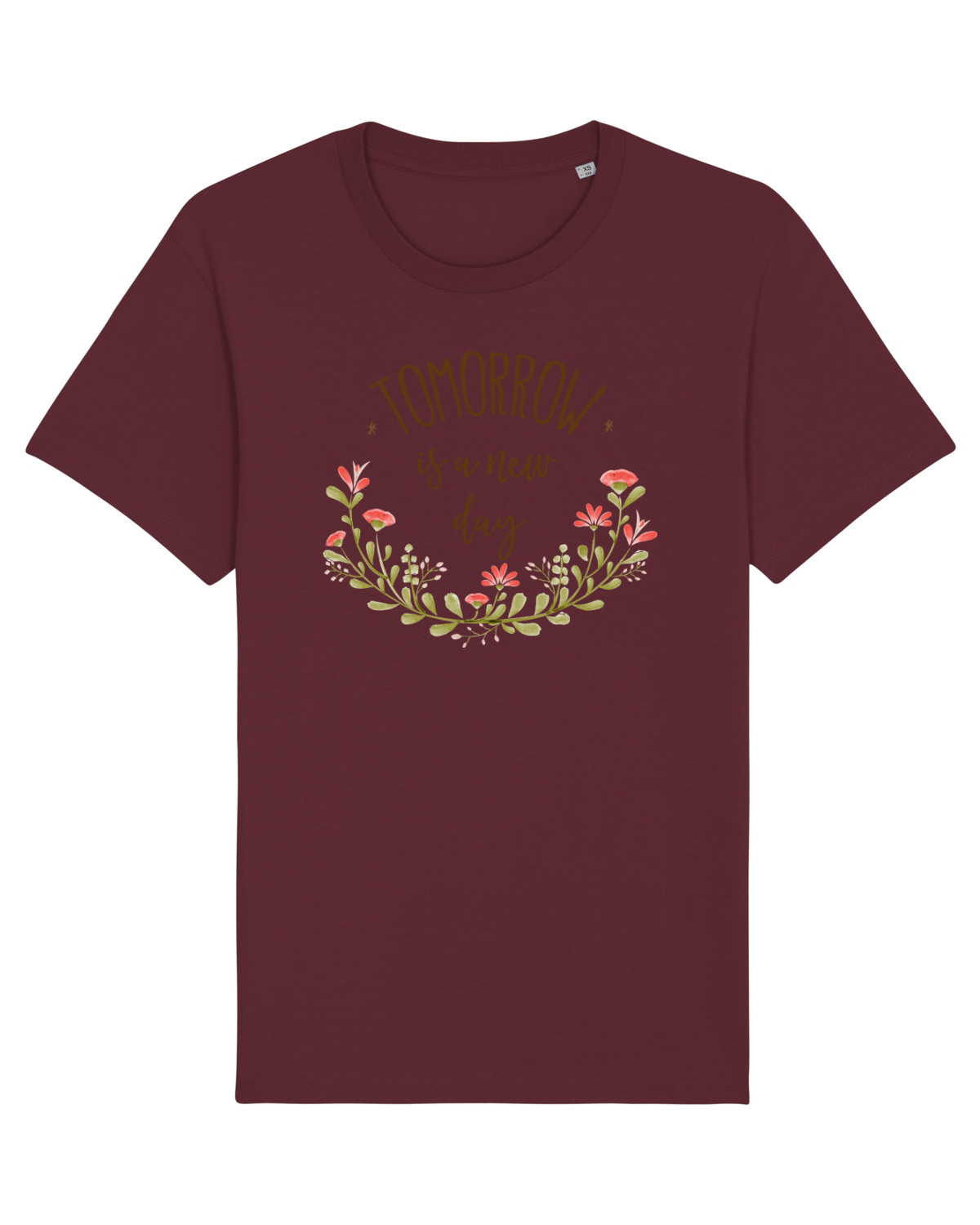Tricou mânecă scurtă Unisex Rocker Burgundy