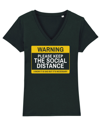 keep social distance Black
