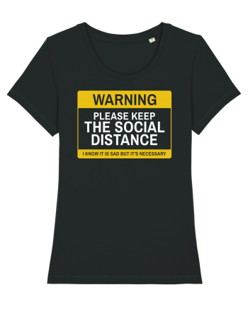 keep social distance Black
