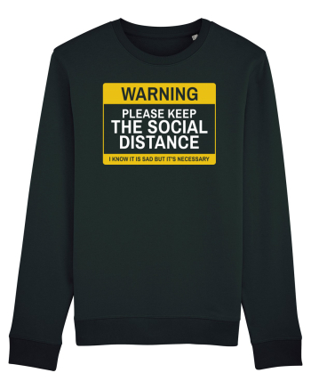 keep social distance Black