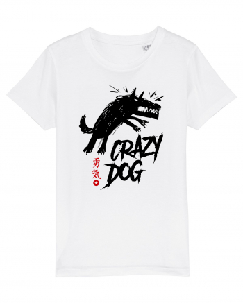 crazy mad dog White