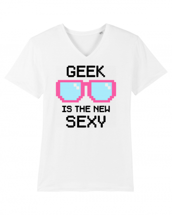 geek school nerd White