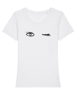 Winky Tricou mânecă scurtă guler larg fitted Damă Expresser