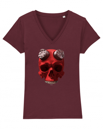 Craniu roșu - skull red 07 Burgundy