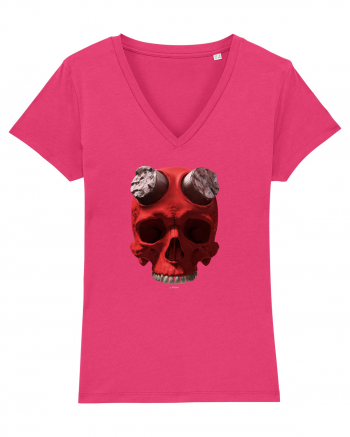 Craniu roșu - skull red 07 Raspberry